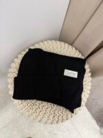 Kepurės ir šaliko komplektas juodas